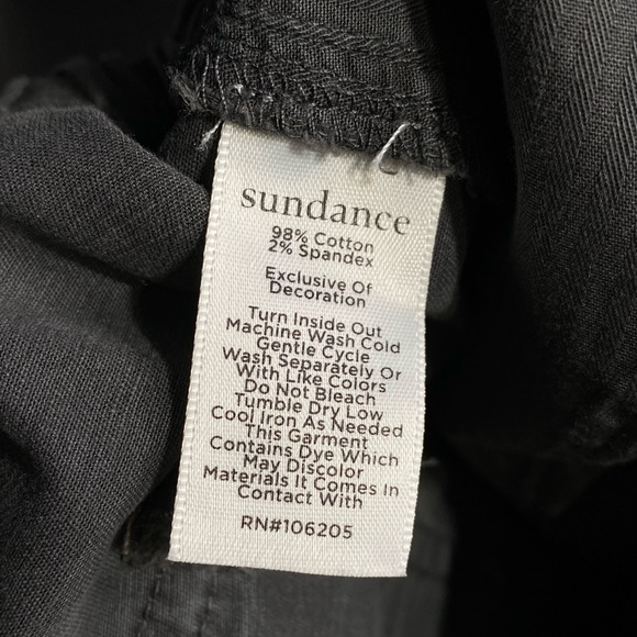 Sundance Size 6 Charcoal Gray Floral Botanical Cargo Jogger Pants - Picture 11 of 15